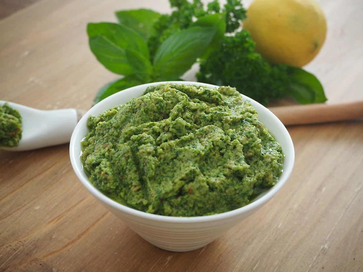 Basil and Lemon Pesto | Paleo | Gluten-free | The JOYful Table