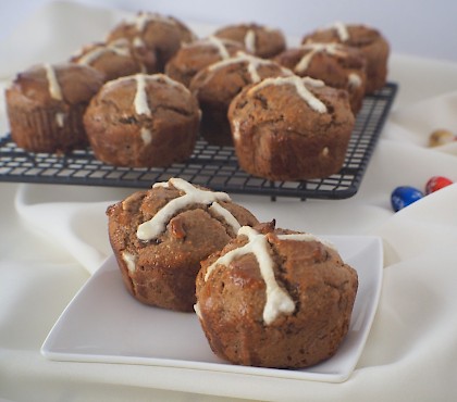 Paleo Hot Cross Muffin-Buns