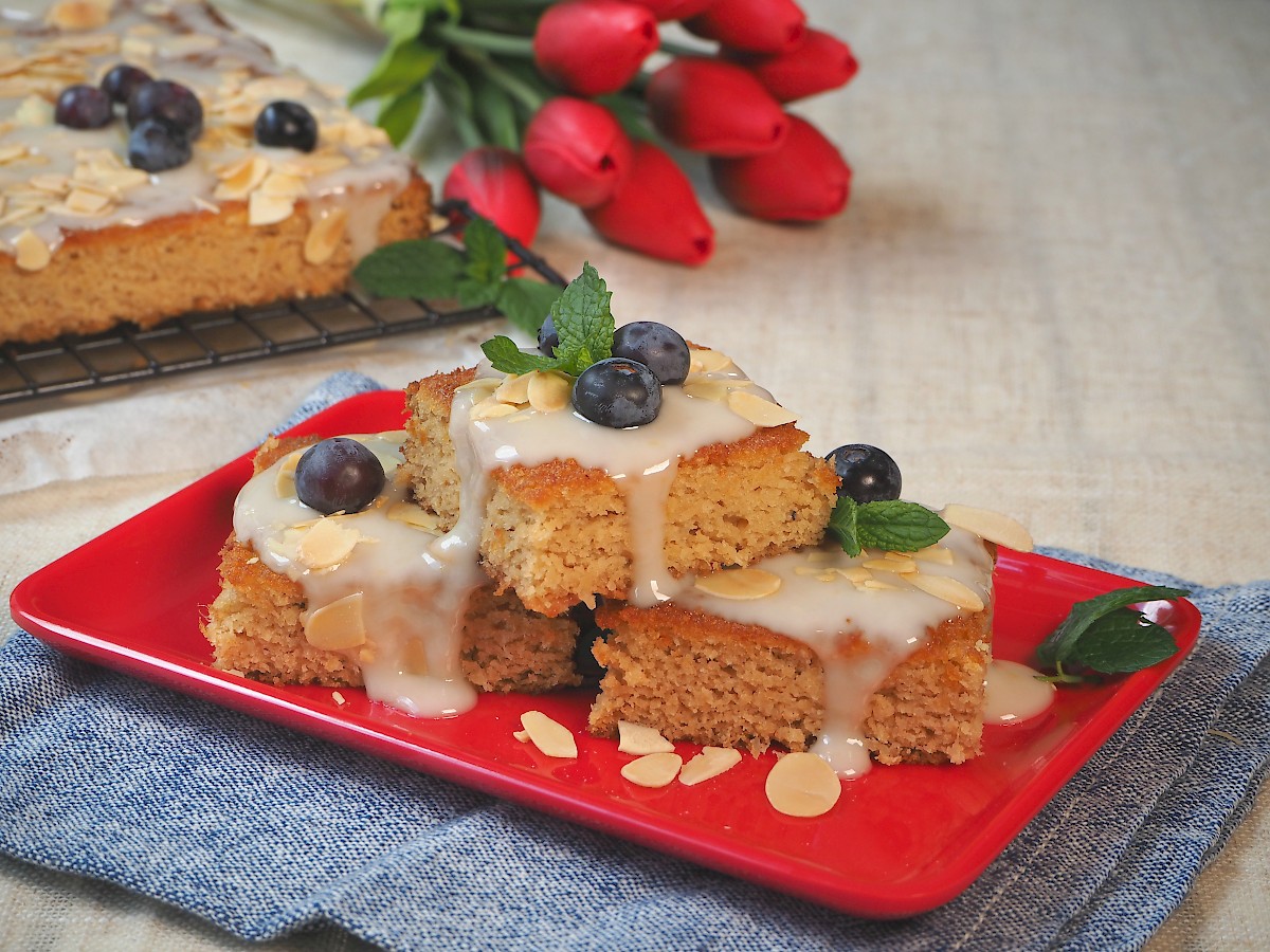 Pineapple Coconut Cake with Lemon Icing | Paleo | Gluten-free | The JOYful Table