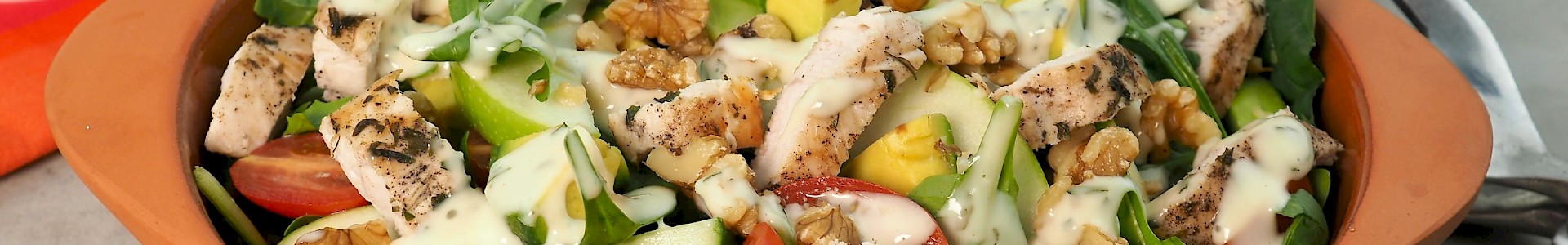 Tarragon Chicken with Waldorf Salad