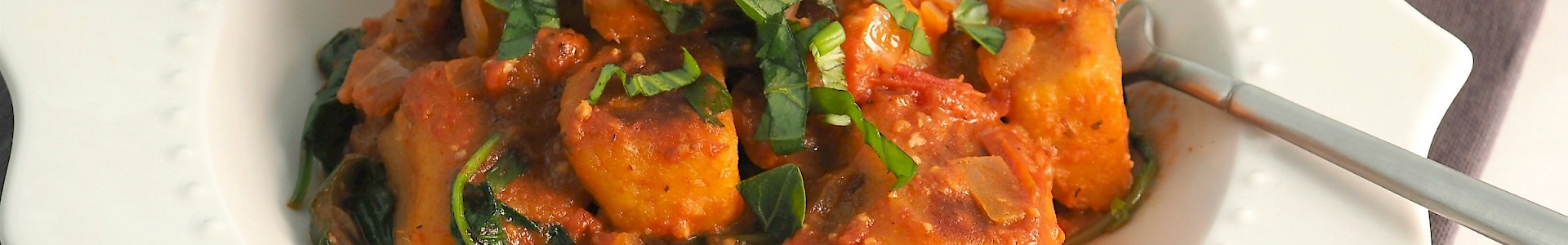 Gnocchi with Creamy Tomato & Spinach Sauce