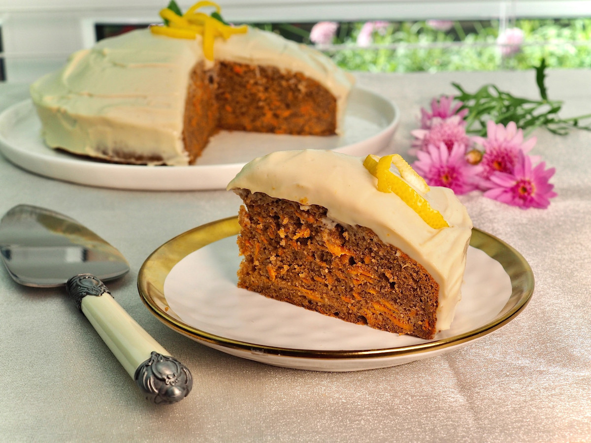 Carrot Cake with Lemon Cashew Cream | Paleo | Gluten-free | The JOYful Table